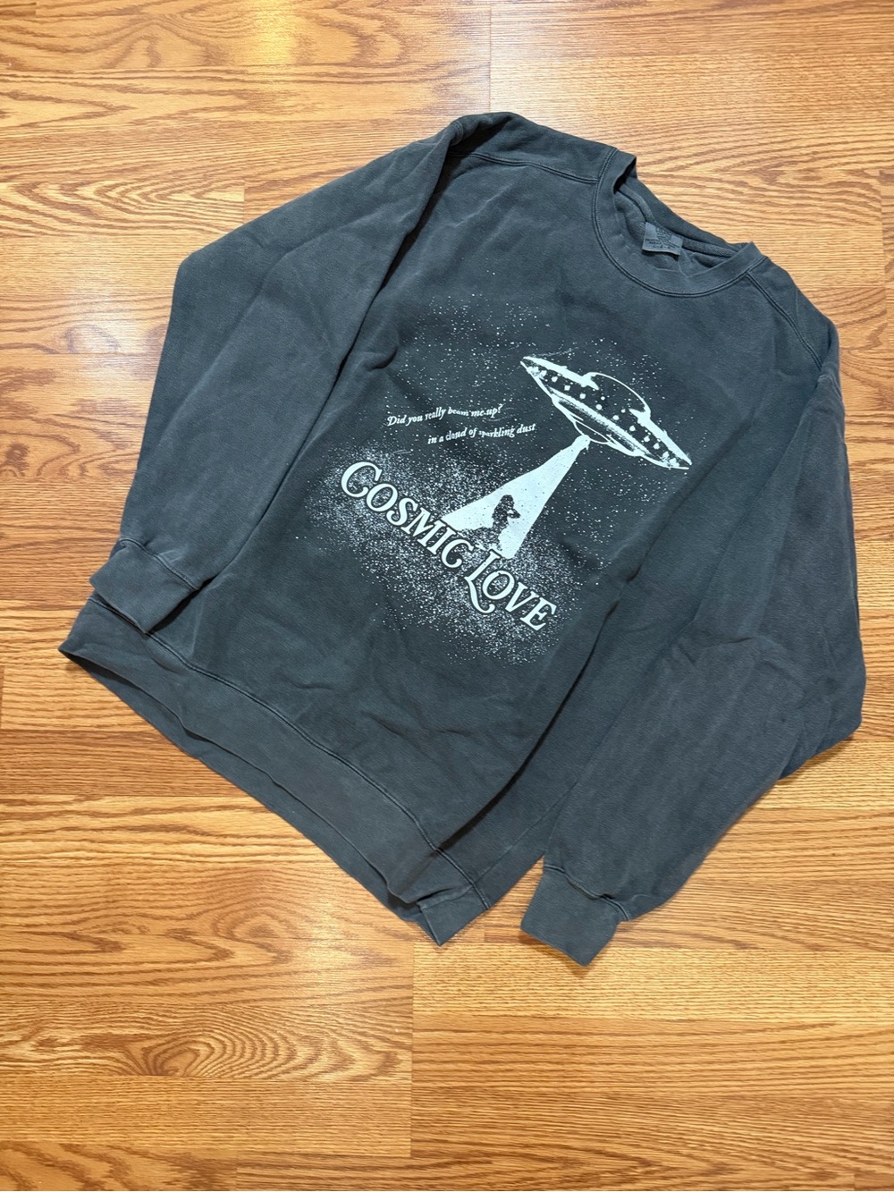 Comfort colors- Cosmic Love Taylor Swift Graphic Crewneck Sweatshirt - pepper, L